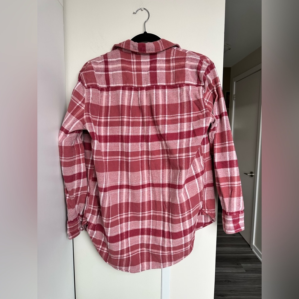 Aerie Pink Plaid Button-Down Shirt As Is | Wash wear - Picture 5 of 10